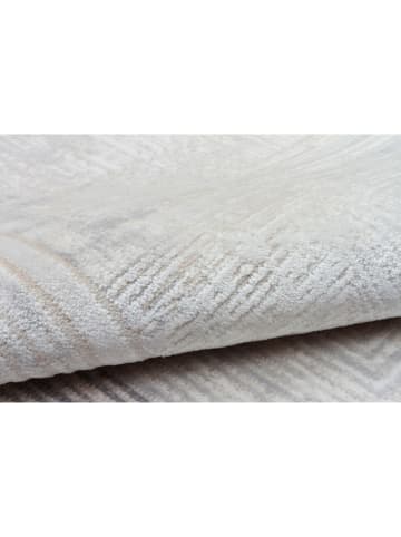 Conceptum Hypnose Kurzflor-Teppich ''Cunda'' in Grau/ Creme