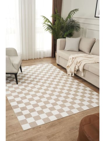 Conceptum Hypnose Kurzflor-Teppich ''Damas'' in Beige/ Creme