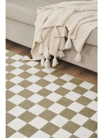 Conceptum Hypnose Kurzflor-Teppich ''Damas'' in Hellbraun/ Creme