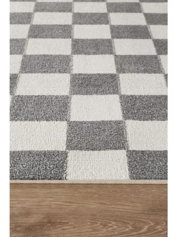 Conceptum Hypnose Kurzflor-Teppich ''Damas'' in Grau/ Creme