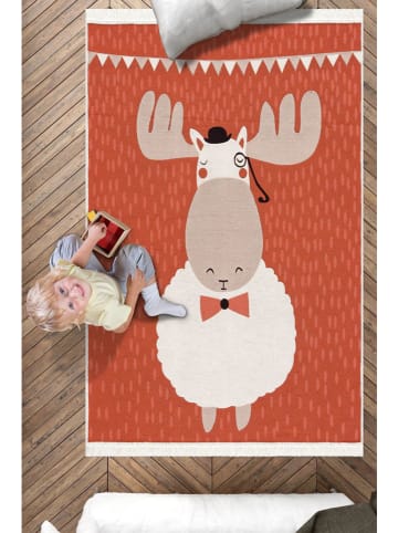 Conceptum Hypnose Dywan bawełniany "Geyik" w kolorze czerwonym