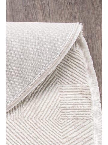 Mioli Kurzflor-Teppich in Creme