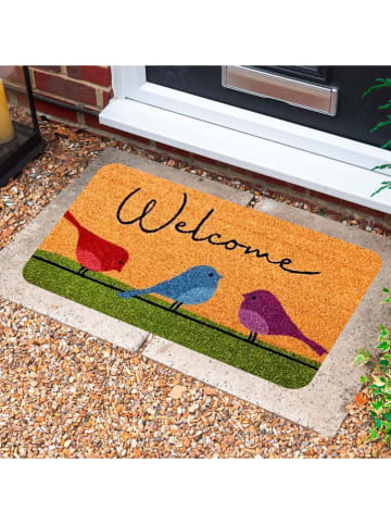 Conceptum Hypnose Fußmatte in Hellbraun/ Bunt