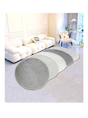 Conceptum Hypnose Kurzflor-Teppich ''Plumas'' in Hellgrau/ Beige/ Creme