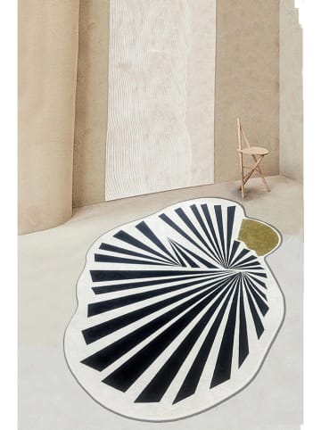 Conceptum Hypnose Laagpolig tapijt "Sharpener" zwart/wit