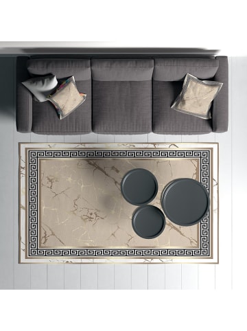 Conceptum Hypnose Dywan bawełniany ''Woopamuk093'' w kolorze złoto-czarno-beżowym