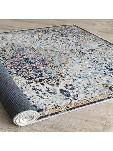 Conceptum Hypnose Baumwoll-Teppich ''Woopamuk169'' in Beige/ Bunt