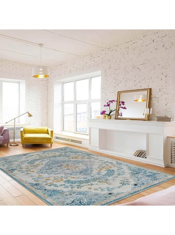 Mioli Kurzflor-Teppich in Hellblau