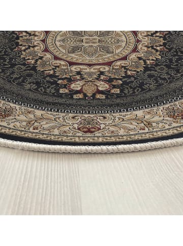 Conceptum Hypnose Katoenen tapijt "Woopamuk523" beige/zwart