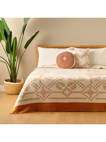 BELLA MAISON Tagesdecke "Lilith" in Hellbraun - (L)220 x (B)180 cm