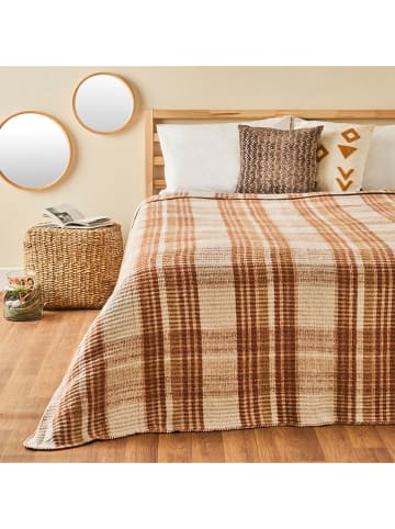 BELLA MAISON Bedsprei "Noah" bruin - (L)200 x (B)150 cm