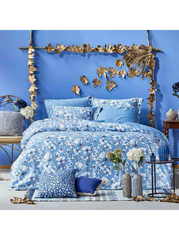 BELLA MAISON Satin-Bettwäsche-Set "Valerie" in Blau