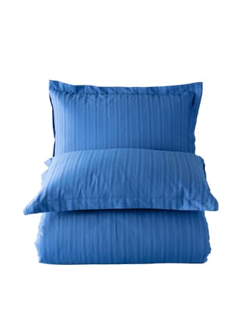 BELLA MAISON Seersucker beddengoedset "Arno" blauw