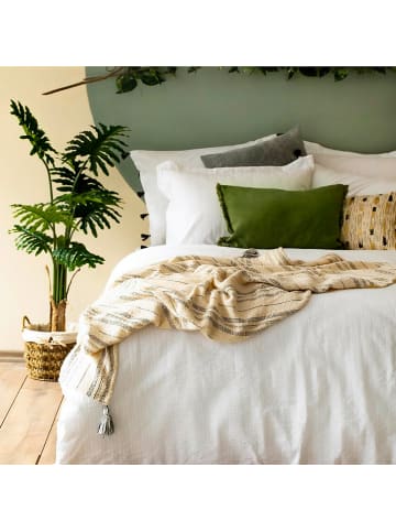 BELLA MAISON Seersucker beddengoedset "Arno" wit