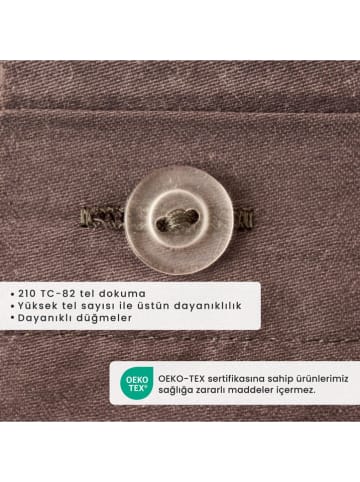 BELLA MAISON Satin-Bettwäsche-Set ''Supreme'' in Anthrazit - (L)220 x (B)200 cm
