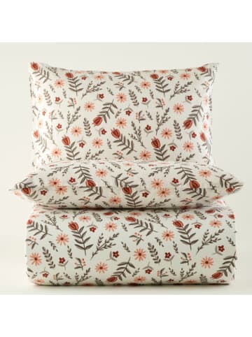 BELLA MAISON 2tlg. Bettwäsche-Set ''Florian'' in Creme/ Grün