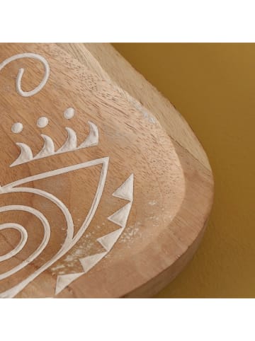 BELLA MAISON Decoschaal "Vera" beige - (B)20 x (H)30 cm