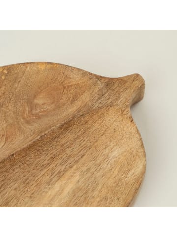 BELLA MAISON Decoschaal "Leaf" lichtbruin - (B)17 x (H)27 cm