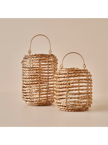 BELLA MAISON Kerzenhalter "Cina" in Hellbraun - (H)38 cm