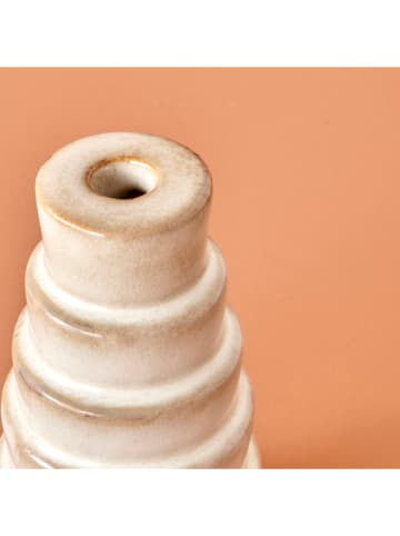 BELLA MAISON Kerzenhalter "Wildy" in Creme - (H)12 x  Ø 6 cm