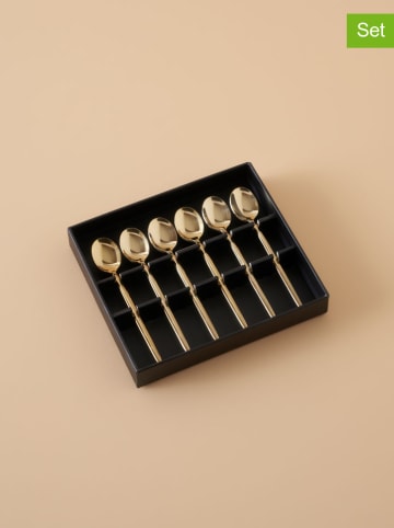 BELLA MAISON 6er-Set: Kaffeelöffel "Siena" in Gold
