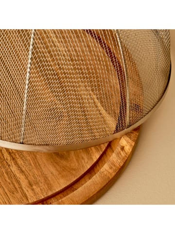 BELLA MAISON Servierplatte "Spark" in Hellbraun - (H)17 x Ø 30,5 cm