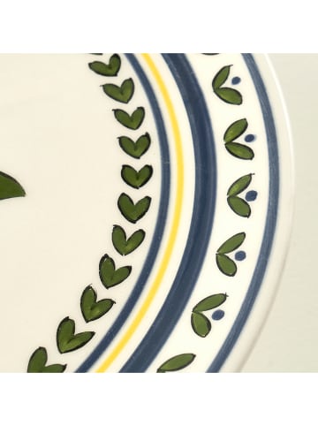 BELLA MAISON Kuchenplatte in Creme/ Grün - Ø 30 cm