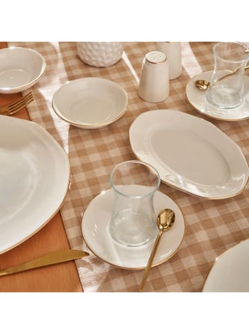BELLA MAISON 26-częściowy zestaw śniadaniowy "Opa" w kolorze złoto-białym