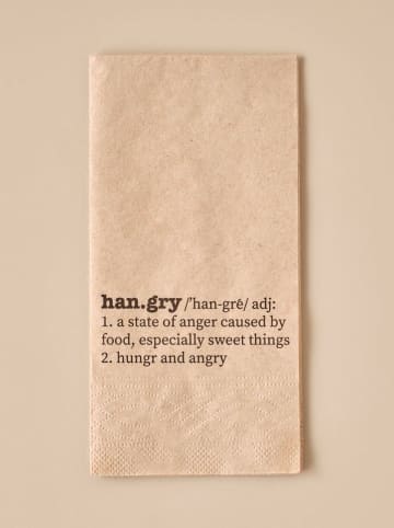 BELLA MAISON Serwetki (25 szt.) "Hangry" w kolorze beżowym