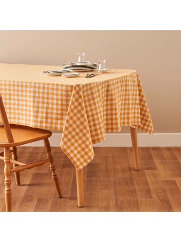 BELLA MAISON Tafellaken crème/geel - (L)250 x (B)150 cm