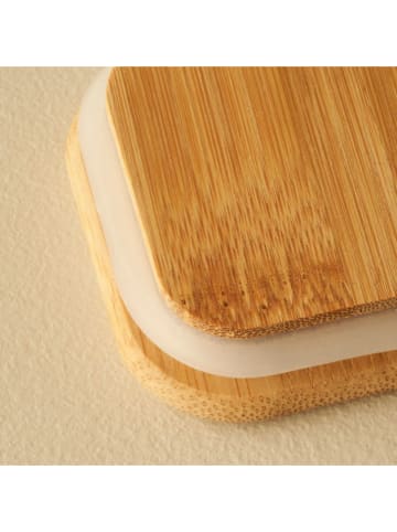 BELLA MAISON 4-delige set: voorraadpotten beige - (B)21,8 x (H)9,4 x (D)7,8 cm