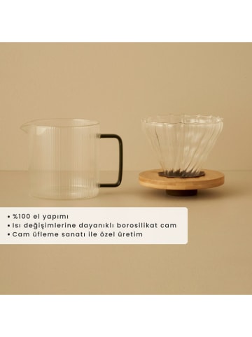 BELLA MAISON Kaffeekanne "Tabarise" in Transparent - 600 ml