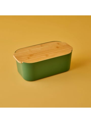 BELLA MAISON Brotkasten "Breed" in Khaki - (B)33 x (H)18,5 x (T)12 cm