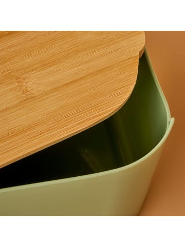 BELLA MAISON Chlebak w kolorze zielonym - 33 x 12 x 18,5 cm