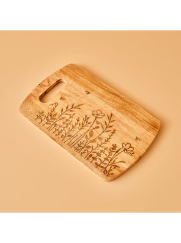 BELLA MAISON Schneidebrett "Lola" in Hellbraun - (B)25 x (H)40 cm 