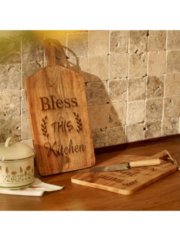 BELLA MAISON Schneidebrett "Marta" in Hellbraun - (B)25 x (H)50 cm 