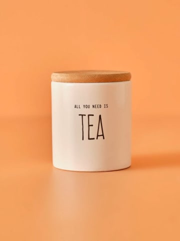 BELLA MAISON Voorraaddoos "Tea" wit - (H)9 x Ø 7,5 cm