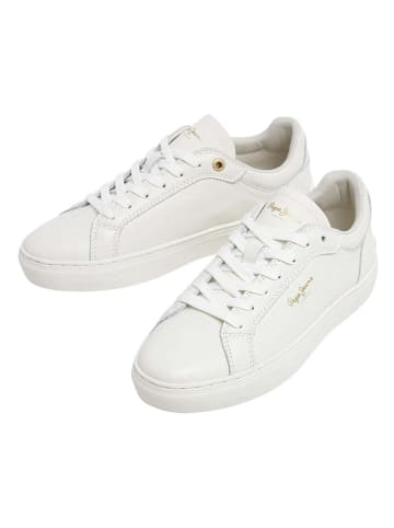 Pepe Jeans FOOTWEAR Leder-Sneakers "Camden" in Creme