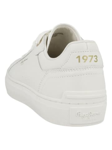 Pepe Jeans FOOTWEAR Leder-Sneakers "Camden" in Creme