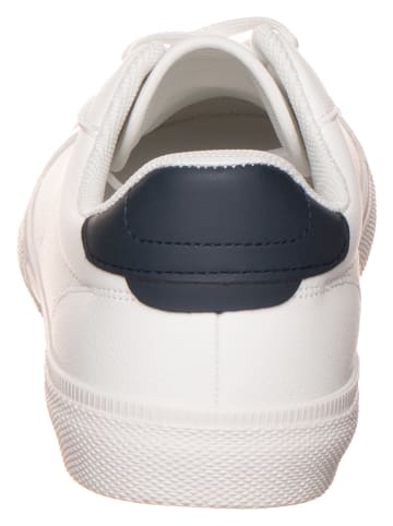Pepe Jeans FOOTWEAR Sneakers "Court" in Weiß/ Dunkelblau
