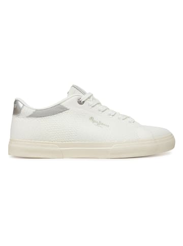 Pepe Jeans FOOTWEAR Sneakers "Kenton" crème/zilverkleurig
