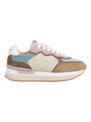 Pepe Jeans FOOTWEAR Sneakers "Rusper" beige/groen/lichtroze
