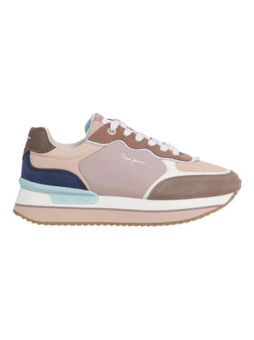 Pepe Jeans FOOTWEAR Sneakers "Rusper" in Braun/ Dunkelblau/ Rosa