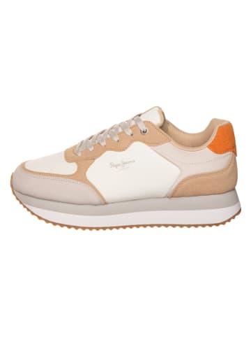 Pepe Jeans FOOTWEAR Sneakers "High" in Beige/ Orange