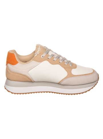 Pepe Jeans FOOTWEAR Sneakers "High" in Beige/ Orange