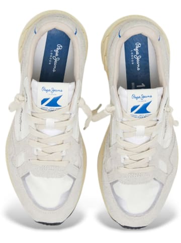 Pepe Jeans FOOTWEAR Leren sneakers "Marlon" crème/beige