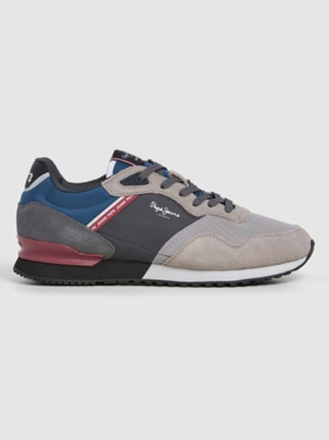 Pepe Jeans FOOTWEAR Sneakers "London Brick" in Grau/ Blau