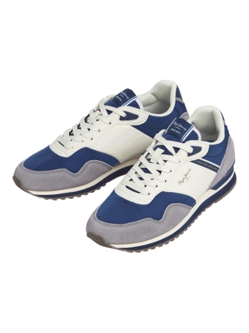 Pepe Jeans FOOTWEAR Sneakers "London" in Grau/ Blau/ Creme