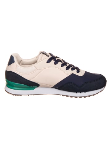 Pepe Jeans FOOTWEAR Sneakers "Contrast" in Grün/ Dunkelblau/ Creme