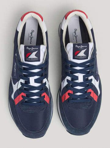 Pepe Jeans FOOTWEAR Sneakersy "Brit" w kolorze czerwono-granatowym